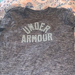 Under armour shirt.